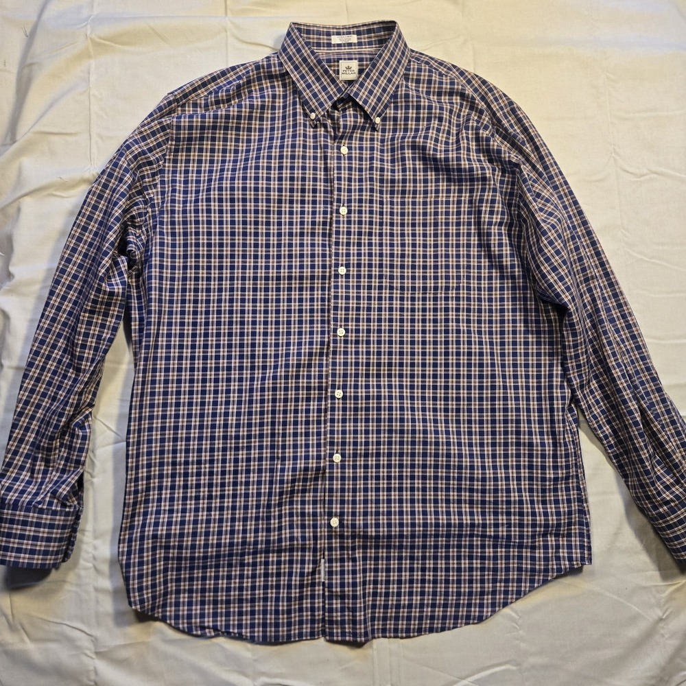Peter Millar Crown Multicolor Plaid Shirt  Button Down Long Sleeve Mens Size XL
